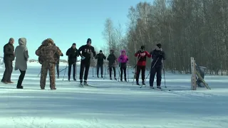 Соревнования, посвященные  29 Новосибирской отдельной лыжной бригаде.  Барабинск