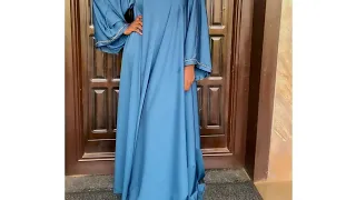 How to cut and sew beautiful flare dress/Abaya