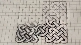 Celtic X Knot with Chains: Start To Finish