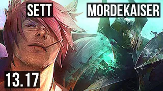 SETT vs MORDEKAISER (TOP) | 300+ games | KR Master | 13.17