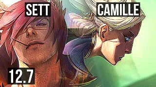 SETT vs CAMILLE (TOP) | 4/0/5, 1200+ games, 1.5M mastery | KR Master | 12.7