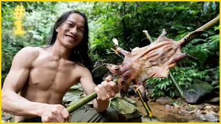Primitive technology - The 6 month survival challenge in the jungle #2