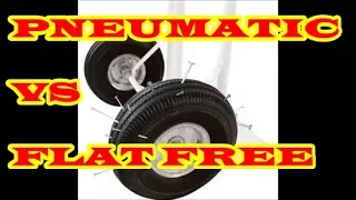 PNEUMATIC VS FLAT FREE TIRES FOR LAWN MOWERS / DOLLIES / WHEEL BARROWS / HOW TO INSTALL / MODIFY