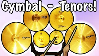 I made a set of TENOR DRUMS out of CYMBALS!