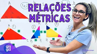 RELAÇÕES MÉTRICAS NO TRIÂNGULO RETÂNGULO Prof. Gis/