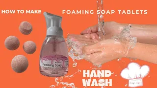 FREE RECIPE for Foaming Soap Tablets - Hand Wash