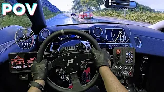 Racing the Nissan GTR in The Crew Motorfest | Fanatec CSL DD