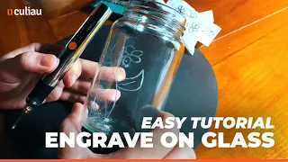 🏅 How to engrave on glass | Using an Engraving pen | EASY Tutorial