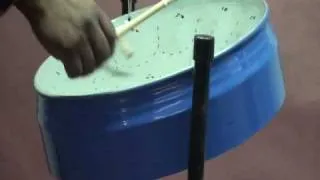 Demonstration of a chromatic  C 5 mini steel pan drum ( Jason "Panman" Roseman )