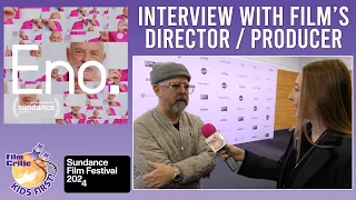 Katherine S. interviews Gary Hustwit, director producer, Eno, at Sundance Film Festival 2024