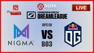 TEAM NIGMA vs OG [GAME 3] - ENG Cast - Dota 2 LIVE - DPC 2021 EU Upper Division - FullHD 60 fps