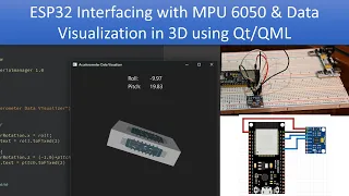 MPU6050 Position Visualization Using ESP32 and Qt/QML #esp32 #qt #qml #mpu6050