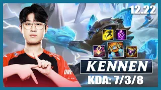 T1 Zeus is so good with Kennen - Patch 12.22 | Kennen vs Irelia | LoL Pro Replays