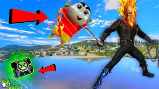 Ghost Rider killed Shinchan for Ben 10 watch | who saved Shin-chan In GTA 5 !