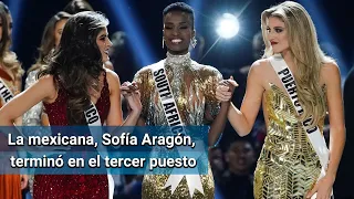 Sudáfrica le gana la corona a México en Miss Universo 2019