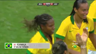 Brasil 4x0 Argentina -  Torneio Internacional de Futebol Feminino Brasília 10 12 2014