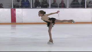 Ice Skating 7 Year Old Jemma Bagge Pre-Pre USFSA