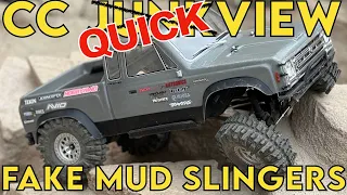 Crawler Canyon Junkview:  Fake 1.9" Mud Slingers