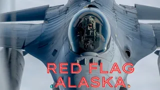 F-16s provide adversarial force during Red Flag-Alaska 21-2 (SKY VIEW)