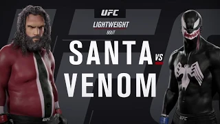 Bad Santa vs. Venom (EA Sports UFC 2) - CPU vs. CPU - Crazy UFC 👊🤪