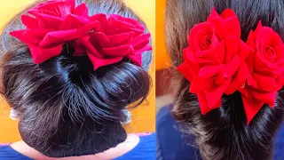 Simple Bun Hairstyle for Wedding | Wedding Bun Easy To Do Yourself | Bun For Wedding