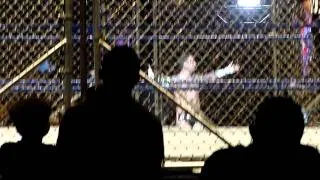 CM Punks Entrance to Triple Threat Steel Cage Match!