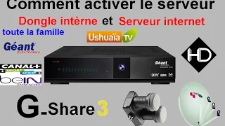 [TUTO] Comment activer internet et le serveur interne de Géant 2500 hd new