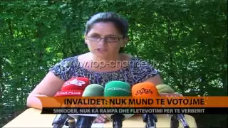 Invalidët nuk mund të votojmë - Top Channel Albania - News - Lajme