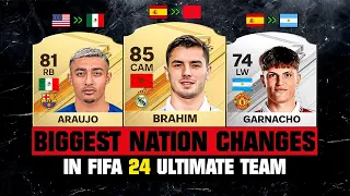 BIGGEST NATION CHANGES (EA FC 24)! 💀😲 ft. Araujo, Brahim, Garnacho