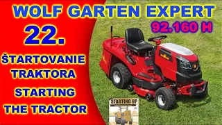 Štartovanie traktora; Záhradný traktor; Kosačka; Wolf Garten; MTD; Cub Cadet