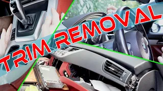 BMW Z4 e89 How To Remove Interior Trim: Dash, Cluster, Tips and Tricks