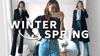 TRANSITIONAL OUTFITS 🌦️ (Easy outfits to copy!) Winter to Spring