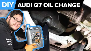Audi Q7 TDI Engine Oil Change DIY (2007-2015 Audi Q7 4L, 2004-2010 Volkswagen Touareg 7L 3.0 V6 TDI)