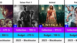 2023 Highest Grossing Top 50 Indian Movies | Salaar | LEO | Tiger 3 | Animal | Jawan | Dunki