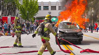 Beverly Hills Fire Service Day 2024: Car Fire Demo