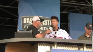 Bassmaster Elite Angler Chad Pipkens weighs 22-1 at Lake St. Clair