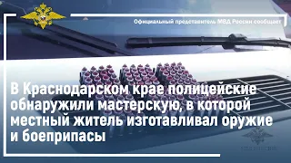 Ирина Волк: Полицейские обнаружили мастерскую, в которой изготавливались оружие и боеприпасы