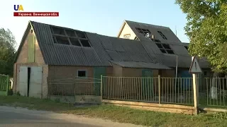 Поледствия взрывов на складе боеприпасов в Винницкой области
