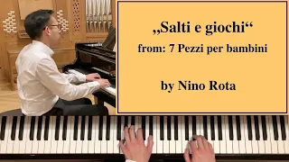 Rota: Salti e giochi, from: 7 Pezzi per bambini (No. 1) [Piano Tutorial]