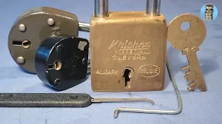 (picking 596) Improvised lever lock picking - fun with locks from India