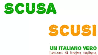 SCUSA (forma confidenziale) o SCUSI (forma di cortesia)? | UIV - Un Italiano Vero