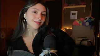ASMR YOURE GETTING SLEEPIER & SLEEPIER 🫧 soothing gloves on mic, up close whispers, fabric, perfume