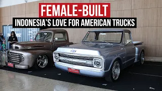 Classic American trucks converted to RHD in Indonesia