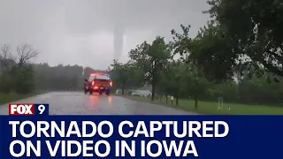 Tornado captured on video near Red Oak, Iowa [RAW]