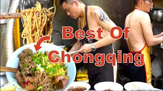 Best Chinese Street Food in Chongqing 2021 | Spicy Numbing Noodles and the "Cheapest" Pig Feet