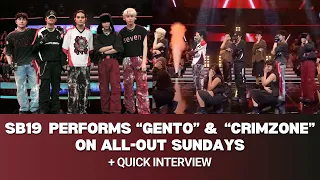 GENTO & CRIMZONE by SB19 on AOS | Full Performances