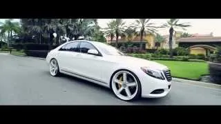 2015 Mercedes S550 on Amani Forged 24" Delano Concave and 24" Mondo Mesh Concave