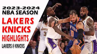 LA Lakers vs New York Knicks Highlights