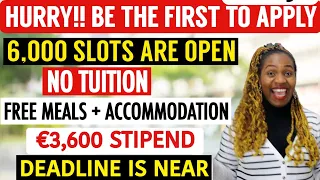 MOVE HERE FOR FREE | STUDY IN THIS UNIVERSITY WITHOUT PAYING TUITION | 6,000 SLOTS ARE OPEN-NO IELTS