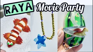 DISNEY MOVIE PARTY | Raya And The Last Dragon Snacks, Crafts